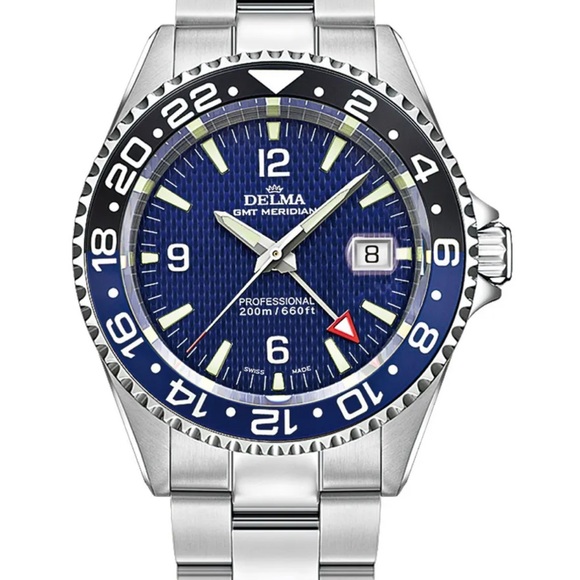 Delma Batman Meridian GMT  Santiago Watch Swiss - Picture 6 of 9